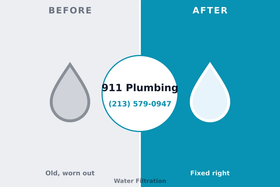 Before and after: plumbing company Lincoln, ND
